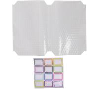MOLUCKFU Cubiertas Transparentes de Plástico Resistente y Autoadhesivas 20 Piezas Películas Esmeriladas Tamaño 22k Protectoras para Libros de Estudiantes para Uso Escolar
