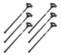 MOLUCKFU de Mástiles 6 Piezas de Plástico para Bandera de Bicicleta Negro y Fáciles de Colocar y Fiestas Festivas para Publicidad