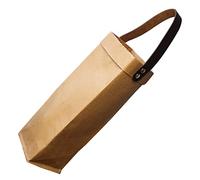 MOLUCKFU Elegante Bolsa de Papel Kraft para de Vino Bolsa Lavable para Transportar Botellas de Vino Tinto Bolsas para Envolver de Fiesta