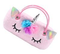 MOLUCKFU Estuche Unicornio Gafas para Rosa de Felpa para Niñas