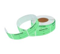 MOLUCKFU Etiquetas y Mejoran Gestión en Almacenes de Inventario Verdes de Pvc para Control de Calidad, por Rollo, Reducen Reposición
