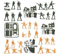 MOLUCKFU Figuras de Acción de Soldaditos de Juguete de Plástico Set Militar Miniatura para 1 Juego de Soldados de Juguete para Escenas de Batalla y Juegos Educativos