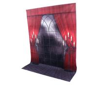 MOLUCKFU Fondo de Fotografía de Halloween 150X210 CM Tapiz para Colgar Pared Diseño 3D Texturizado Decoración para Fiestas y Sesiones Fotográficas Temática Aterradora