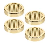 MOLUCKFU Humidificador para Caja de Cigarros Dorado con Sistema, Material Abs y Esponja, Diseño Redondo y Mantenimiento Fácil para Preservación en Humidores