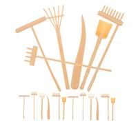 MOLUCKFU Juego De 3 Rastrillos De Mano Pequeños para Jardinería Mini Rastrillo para Tierra De Jardín para Jardín Zen