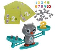 MOLUCKFU Juego Educativo Matemático Balanza Digital de Plástico Abs, Color Intenso, Aprendizaje Stem y Desarrollo de Habilidades de Conteo, y Clasificación en Casa