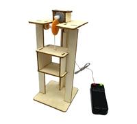 MOLUCKFU Juguete Educativo Elevador de Madera DIY para Modelo Científico de Montaje Fácil Desarrollo de Habilidades Manuales y Pensamiento Analítico Regalo Creativo para Estudiantes