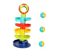 MOLUCKFU Juguete Infantil Colorido Torre Giratoria Bolas Pista Deslizante Segura para Bebés y Pequeños Desarrollo de Coordinación y Habilidades Sociales Diseño sin Bordes ni Esquinas