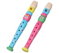 MOLUCKFU Juguete Musical Educativo para 2 Piezas, Grabadora de Plástico 6 Agujeros, Tamaño Compacto 20 Cm, Instrumento Sensorial Adecuado para Desarrollo Musical Infantil Color Aleatorio