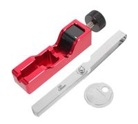 MOLUCKFU Kit de Herramientas para Ajuste Preciso de Bujías para Automóviles y Motocicletas Calibrador de Separación con Medidor de Espesores Material Resistente Color Rojo 3 Piezas