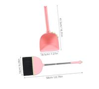 MOLUCKFU Kit De Limpieza para Mini Escoba con Recogedor Infantil Color Rosa para Limpieza y Organización Casa