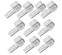 MOLUCKFU Kit de Reparación de 10 Clips Metálicos Pequeños para Resortes de Sofá Diseño de Triple Orificio Soporte Ajustable para Muebles y Broches de Conexión para Sofá Seccional