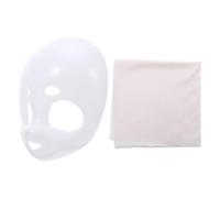 MOLUCKFU Máscara de Disfraz de Animal Pequeña para Cosplay DIY Base de Máscara de Plástico con Tela para Decorar Accesorio de Mascarada de Halloween y Carnaval 2 Piezas