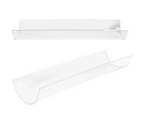 MOLUCKFU Moldes Acrílicos para Rollo de Pastel 2 Piezas Tamaño Pequeño 7.5 Cm y Grande 8.6 Cm, Forma de U Transparente para Hornear, Herramienta para Moldear Rollos y Repostería Casera