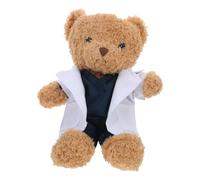 MOLUCKFU Oso De Peluche Doctor Muñeco para Niños 30 Cm Felpa Suave Figura Médica Obsequio Decorativo Juguete Educativo