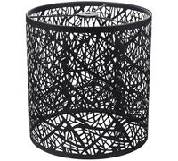 MOLUCKFU Pantalla Lámpara de Hierro Forjado Moderna Diseño Hueco Tallado Patrón Árbol Cubierta Metálica Negra Lámparas de Pared y Techo Fácil Instalación Decoración Contemporánea