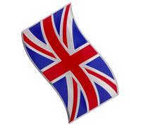 MOLUCKFU Pegatina de Bandera para Coche y Camión, Calcomanía Metálica para Parachoques Exteriores, Accesorio Decorativo para Vehículos en Carretera y Uso Diario