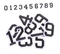 MOLUCKFU Pegatinas Adhesivas Números para Camisetas de Fútbol y Ropa, Diy, Autoadhesivas, Negras, 20 Piezas, para Decoración y Reparación en Deportes y Manualidades