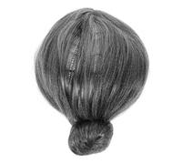 MOLUCKFU Peluca De Abuela Gris Accesorio De Disfraz Para Cosplay Para Fiestas De Temática Vintage y Actuaciones Escenario