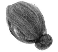 MOLUCKFU Peluca De Abuela Peluca De Cosplay Para Mujer Escénica Accesorio De Disfraz Para Fiesta Color Gris Material Esponjoso