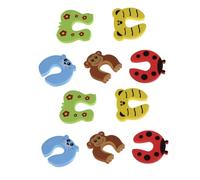 MOLUCKFU Protector de Dedos para Puerta de EVA 10 Piezas Diseño de Dibujos Animados Tope de Puerta Antichoque para Seguridad Infantil Protección contra Pellizcos para Bebés