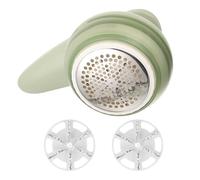 MOLUCKFU Quitapelusas Recargable Eléctrico para Ropa Quitapelusas para Suéteres y Tejidos 1 Juego 2 Cuchillas Compacto y Portátil para Uso Doméstico y Viajes Carga USB Color Verde 530