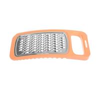 MOLUCKFU Rallador Multiusos Doble Cara de Acero Inoxidable y PP Rallador para Verduras y Quesos Tamaño Compacto Color Naranja Utensilio de Cocina Adecuado para Cortar y Rallar Hogar