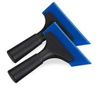 MOLUCKFU Raspador De Película Para Automóviles 2 Piezas Azul Para Vehículo Herramienta De Limpieza De Vinilo Alisador Para Ventanas y Espejos Uso Automotriz Temporada Todo El Año