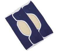 MOLUCKFU Rodilleras Térmicas Elásticas para Adultos 1 Par, Protector Cálido a Prueba de Viento Cierre Ajustable, Calentador de Rodillas para Deportes de Invierno y Uso Exterior, Color Azul