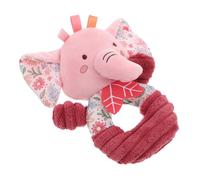 MOLUCKFU Sonajero Elefante de Peluche para Bebés Año con Sonido Crinkle y Desarrollo Sensorial Táctil y Auditivo