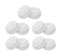 MOLUCKFU Tapas para Biberones de Boca Ancha Aplicables 5 CM Pack de 10 Unidades de Polipropileno Blanco Cierre Hermético Sellos de Rosca Antideslizantes para Viaje y Almacenamiento