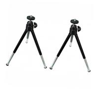 MOLUCKFU Trípode para Teléfono Móvil Telescópico de Aluminio y Plástico, Soporte Negro de 2 Piezas para Fotografía de Escritorio y Transmisión Personal