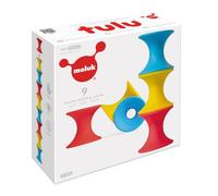 MOLUK Tulu 2843417 Bloques de construcción elásticos de Silicona Suave, Juguete de motricidad para bebés y niños a Partir de 0 Meses (9 Piezas)