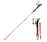 MOLVUS - Bastón de esquí plegable de fibra de carbono ajustable Alpenstock telescópico para escalar y caminar, 1 unidad