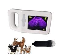 MOLVUS Ecógrafo Veterinario, Escáner De Ultrasonido para Embarazo Veterinario, Escáner De Ultrasonido Veterinario con Sonda Convexa De 3,5 MHz, Escáner De Sonido B-Ultra para Ovejas Y Cerdos
