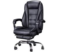 MOLVUS Silla de oficina para computadora, silla de oficina reclinable, silla de masaje giratoria, silla ejecutiva reclinable (silla)