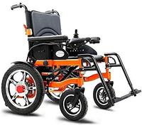 MOLVUS Silla de ruedas eléctrica resistente, plegable y ligera, ancho del asiento 51 cm, palanca de mando de 360°, capacidad de peso 100 kg, 15 Ah