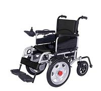 MOLVUS Sillas de ruedas eléctricas todo terreno, núcleo de cobre de 500 W, doble motor delantero, rueda grande, cojín cómodo y transpirable (negro)