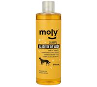 MOLY Champú para Perros al Aceite de Visón 500 ML | Champu Concentrado Perros Pelo Brillante y Suave Adaptado al PH | Champú Ideal para Yorkshires con Proteínas de Seda | Aroma Fresco y Duradero