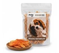 MOLY Snack Pechuga de Pollo de Corral para Perros 1kg 100% Natural | Delicioso Premio Canino Chuche | Cuidado Bucal y Fácil Digestión | Alto Contenido en Proteinas