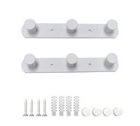 Molyorch 2 piezas Perchero Pared Blanco, Percheros Pared Blanco Adecuado, Percheros Pared Diseño, Dormitorios Modernos Perchero, para Toallas Baño, Ropa Dormitorio, Paños Cocina