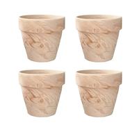 Molyorch 6 Piezas Macetas de Arcilla Macetas de Terracota, Maceteros de Terracota, para Plantas Semillas, Cactus, Escritorio Oficina Regalo (10 * 10cm)