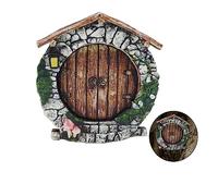 Molyorch Puerta Elfos Miniatura, Puerta Hadas, Escultura de Jardín Arte, para Árboles Decoración, Adornos Jardín, Micro Hogar Accesorios