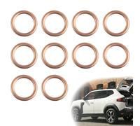 MOLZINY 10 Piezas Arandela de Cobre M16 x 22 x 2 mm Anillo Sellado Junta Plana Métrica Crush Accesorios Hidráulicos para Tornillos Perno Tapones Cárter Drenaje Aceite Automóviles Barcos Generador