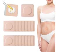 MOLZINY 30Pcs Paquete de Aceite de Ricino para Ombligo Autoadhesivo Parches de Aceite de Ricino Almohadillas Paño Spunlace Altamente Absorbente Castor Oil Pack Wrap Sin Lavado (Aceite No Incluido)