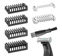 MOLZINY 6 piezas Zuecos Protector de piel íntima y peine corporal de 3 mm Zuecos para O Blade QP2724 QP2824 QP2520 QP2630 QP6551 QP6531 accesorio de cortadora Electrificación híbrida