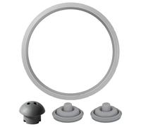 MOLZINY Juego de 3 piezas de repuesto para olla a presión WMF Perfect con Junta de Goma Olla WMF Perfect y Perfect Plus Ø22 Valvula Indicadora de Cocción Ø3 Válvula de Seguridad