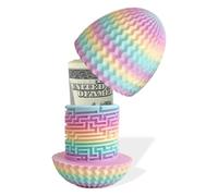 MOLZINY Laberinto de huevos de Pascua en 3D colorido con forma de huevo para regalar ideal como regalo de Pascua