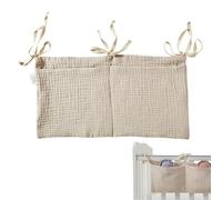 MOLZINY Organizador Cuna Bolsas Almacenamiento Cuna Colgar Bolsas De Almacenamiento Baby Cuna Bolso Colgante para Cama de Bebé Colgar Organizador de Pañales Juguetes Ropa Accesorios para Cuna