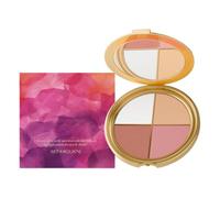 MOLZINY Paletas De Sombras De Ojos Paletas De Cara 4 En 1 Maquillaje Multipropósito Con Sombra De Ojos Brillante Metálica Destacador Y Rojez Kit De Contorno De Paletas